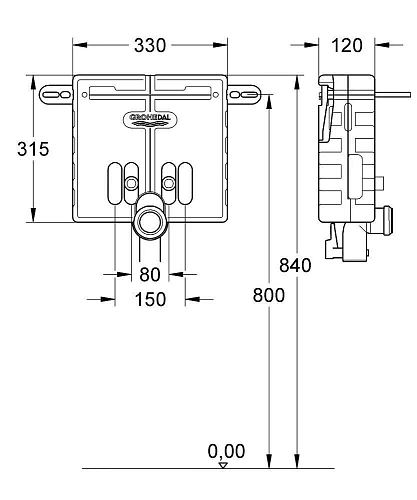 Инсталляция для раковины GROHE Uniset (37576000) Инсталляция для раковины GROHE Uniset (37576000)