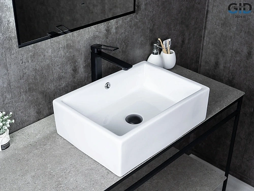 Раковина Gid N9129 51125 накладная белая 51x38x15 Раковина Gid N9129 51125 накладная белая 51x38x15