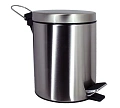Корзина для мусора WasserKRAFT K-633NICKEL 3L никель Корзина для мусора WasserKRAFT K-633NICKEL 3L никель