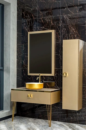 Шкаф-пенал Armadi Art LUCIDO 772-Light Gold Светлое золото Шкаф-пенал Armadi Art LUCIDO 772-Light Gold Светлое золото