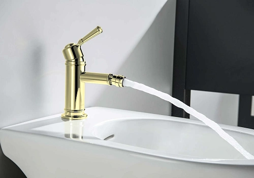 Смеситель для биде Aquatek КЛАССИК AQ1518PG золото полированное Смеситель для биде Aquatek КЛАССИК AQ1518PG золото полированное