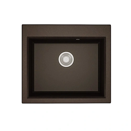 Кухонная мойка Aquaton Линеа 58 1A733032LW280 из литого мрамора, кофе Кухонная мойка Aquaton Линеа 58 1A733032LW280 из литого мрамора, кофе