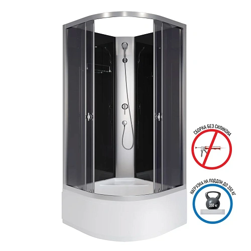 Душевая кабина Niagara Eco E100/40/TN/BK (1000х1000х1950) E100/40/TN/BK Душевая кабина Niagara Eco E100/40/TN/BK (1000х1000х1950) E100/40/TN/BK