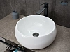 Картинка анонса товара «раковина gid n9140 51213 накладная белая 40x40x15.5»