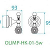 Крючок CEZARES OLIMP-HK хром-Swarovski OLIMP-HK-01-Sw Крючок CEZARES OLIMP-HK хром-Swarovski OLIMP-HK-01-Sw