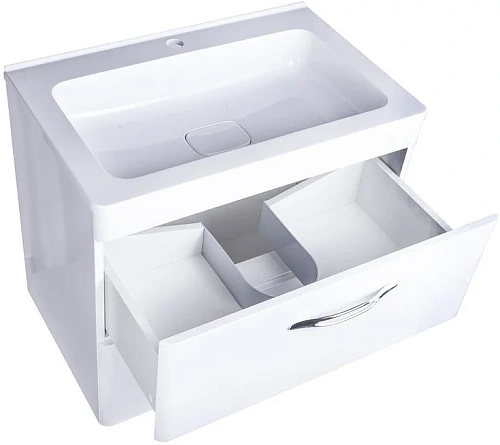 Тумба под раковину Style Line Каре 70 (2 ящ.) Люкс белая, PLUS СС-00002269 Тумба под раковину Style Line Каре 70 (2 ящ.) Люкс белая, PLUS СС-00002269