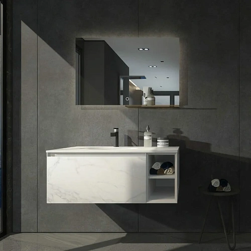 Тумба с раковиной Orans BC-V8101 1000 White 8101100W Тумба с раковиной Orans BC-V8101 1000 White 8101100W