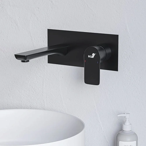 Смеситель для раковины RGW Shower Panels SP-46B встраиваемый черный Смеситель для раковины RGW Shower Panels SP-46B встраиваемый черный