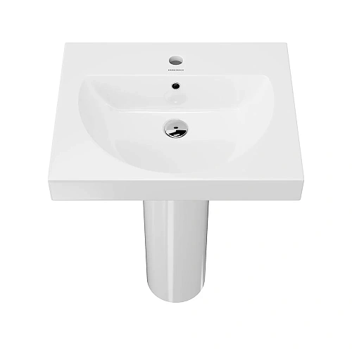 Раковина Kerama Marazzi BUONGIORNO подвесная/мебельная 60, белая глянцевая BG.wb.60 Раковина Kerama Marazzi BUONGIORNO подвесная/мебельная 60, белая глянцевая BG.wb.60