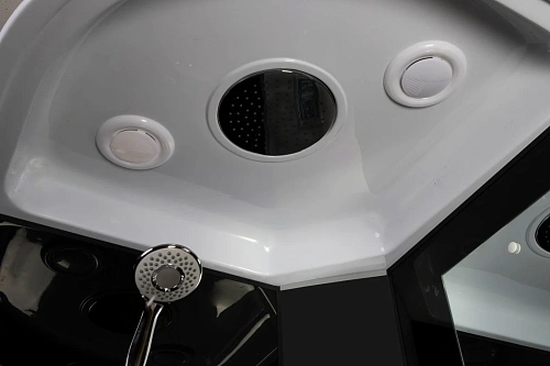 Душевая кабина Niagara Classic NG-6501-14 (900х900х2150) средний поддон (26см) стекло тонированное алюминиевый черный 65011434 Душевая кабина Niagara Classic NG-6501-14 (900х900х2150) средний поддон (26см) стекло тонированное алюминиевый черный 65011434