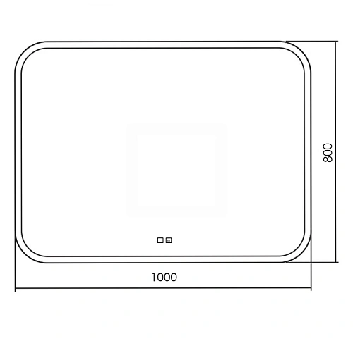 Зеркало Silver mirrors Stiv neo 1000х800 (LED-00002422) Зеркало Silver mirrors Stiv neo 1000х800 (LED-00002422)