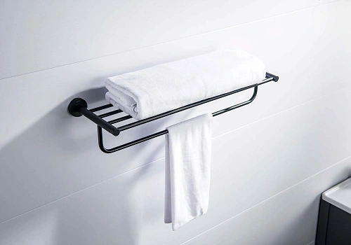 Полотенцедержатель Aquatek ЕВРОПА AQ4115MB черный матовый Полотенцедержатель Aquatek ЕВРОПА AQ4115MB черный матовый