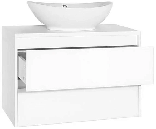 Тумба под раковину Style Line Монако 80 (2 ящ.), Гамма 56, Осина бел /бел лакобель, PLUS ЛС-00000634 Тумба под раковину Style Line Монако 80 (2 ящ.), Гамма 56, Осина бел /бел лакобель, PLUS ЛС-00000634