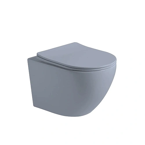 Унитаз подвесной Vincea Globo VT1-14SMO безободковый, цвет океан мат., ультратонкое сиденье soft-clo Унитаз подвесной Vincea Globo VT1-14SMO безободковый, цвет океан мат., ультратонкое сиденье soft-clo