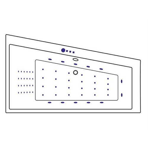 Акриловая ванна EXCELLENT Sfera 170x100 правая NANO хром WAEX.SFP17.NANO.CR Акриловая ванна EXCELLENT Sfera 170x100 правая NANO хром WAEX.SFP17.NANO.CR
