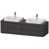 Тумба под раковину Duravit Happy D.2 Plus HP4974B8080 подвесная 160 см
