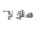 Комплект смесителей D&K DA1340003SET (DA1342101,DA1343201) Комплект смесителей D&K DA1340003SET (DA1342101,DA1343201)