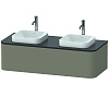 Картинка анонса товара «тумба под раковину duravit happy d.2 plus hp4943b9292 подвесная 130 см серый камень»