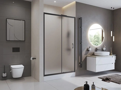 Душевая дверь BelBagno UNO-195-BF-1-120-P-NERO Душевая дверь BelBagno UNO-195-BF-1-120-P-NERO