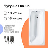 Картинка анонса товара «ванна чугунная diwo анапа 150x70 566226»