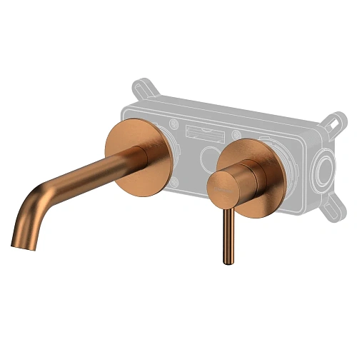 Смеситель для раковины WHITECROSS Y Y1225CPB скрытого монтажа, брашированная медь Смеситель для раковины WHITECROSS Y Y1225CPB скрытого монтажа, брашированная медь