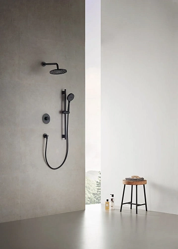 Душевая система ARROW AG3732MB-1 c внутренней частью, черный матовый Душевая система ARROW AG3732MB-1 c внутренней частью, черный матовый