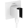 Шланговое подключение Hansgrohe FixFit Porter E с держателем для душа 26889700, матовый белый Шланговое подключение Hansgrohe FixFit Porter E с держателем для душа 26889700, матовый белый