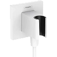 Шланговое подключение Hansgrohe FixFit Porter E с держателем для душа 26889700, матовый белый Шланговое подключение Hansgrohe FixFit Porter E с держателем для душа 26889700, матовый белый