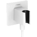 Шланговое подключение Hansgrohe FixFit Porter E с держателем для душа 26889700, матовый белый Шланговое подключение Hansgrohe FixFit Porter E с держателем для душа 26889700, матовый белый