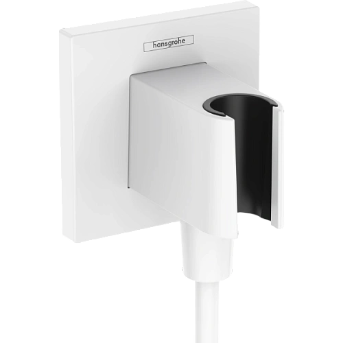Шланговое подключение Hansgrohe FixFit Porter E с держателем для душа 26889700, матовый белый Шланговое подключение Hansgrohe FixFit Porter E с держателем для душа 26889700, матовый белый