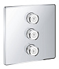 Картинка анонса товара «смеситель для душа grohe grohtherm smartcontrol на 3 выхода, хром (29127000) внешняя часть»