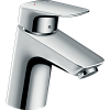 Картинка анонса товара «смеситель для раковины hansgrohe logis 70, coolstart, без сливного набора 71076000, хром»