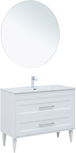 Тумба под раковину Aquanet Бостон New 100 00306369 белый сатин Тумба под раковину Aquanet Бостон New 100 00306369 белый сатин