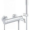 Смеситель для ванны GROHE Essence+ (33628001) с душевым гарнитуром, хром Смеситель для ванны GROHE Essence+ (33628001) с душевым гарнитуром, хром