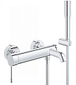 Смеситель для ванны GROHE Essence+ (33628001) с душевым гарнитуром, хром Смеситель для ванны GROHE Essence+ (33628001) с душевым гарнитуром, хром