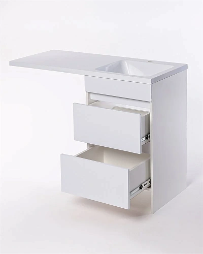 Тумба с раковиной Orange Sistema ST-110TUW+RAR напольная, правая 110 см под стиральную машину, белый Тумба с раковиной Orange Sistema ST-110TUW+RAR напольная, правая 110 см под стиральную машину, белый