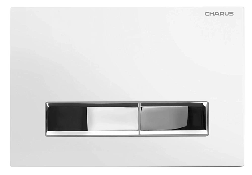 Клавиша смыва CHARUS RAIDEN FP.321.WBN.01 белый с хромированными кнопками Клавиша смыва CHARUS RAIDEN FP.321.WBN.01 белый с хромированными кнопками
