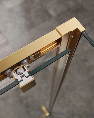 Душевой уголок CEZARES MOLVENO-AH-11-120/90-C-BORO-IV цвет профиля брашированное золото стекло прозрачное 1200x900 мм Душевой уголок CEZARES MOLVENO-AH-11-120/90-C-BORO-IV цвет профиля брашированное золото стекло прозрачное 1200x900 мм