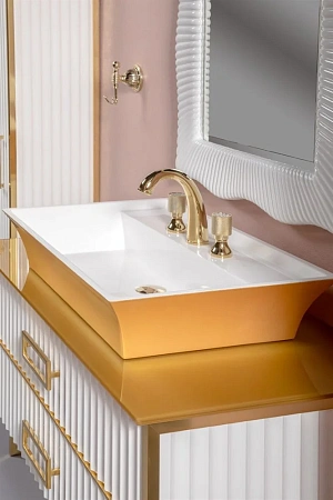 Столешница Boheme стекло 100см прямая ЗОЛОТО 853-100-G Столешница Boheme стекло 100см прямая ЗОЛОТО 853-100-G