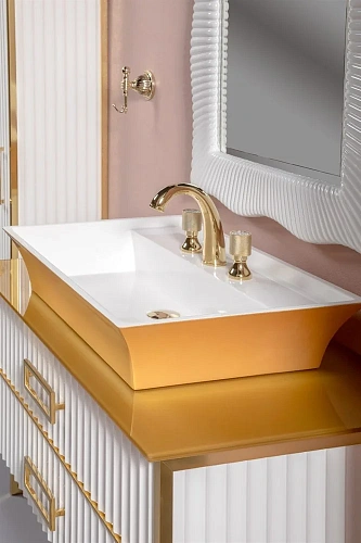 Столешница Boheme стекло 100см прямая ЗОЛОТО 853-100-G Столешница Boheme стекло 100см прямая ЗОЛОТО 853-100-G