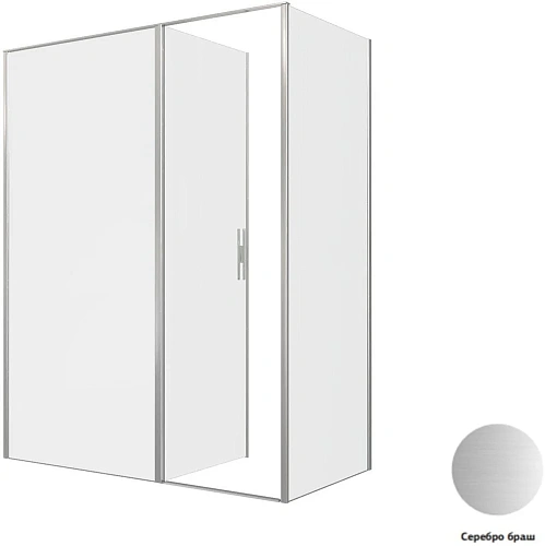 Душевой уголок Allen Brau Priority 160x80 3.31038.BA + 3.31041.BA серебро браш Душевой уголок Allen Brau Priority 160x80 3.31038.BA + 3.31041.BA серебро браш