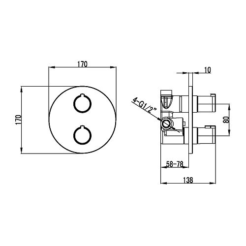 Смеситель для ванны Lemark Yeti LM7827C встраиваемый, хром Смеситель для ванны Lemark Yeti LM7827C встраиваемый, хром