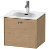 Картинка анонса товара «тумба под раковину duravit brioso br420901052 подвесная 52 см европейский дуб»