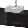 Тумба под раковину Duravit XSquare XS491204040 120 см черный глянцевый Тумба под раковину Duravit XSquare XS491204040 120 см черный глянцевый