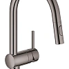 Смеситель для кухни GROHE Minta однорычажный с выдвижным изливом, темный графит (32321A02) Смеситель для кухни GROHE Minta однорычажный с выдвижным изливом, темный графит (32321A02)