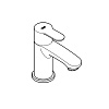 Кран GROHE Eurostyle Cosmopolitan (без функции смешивания воды), хром (23039002) Кран GROHE Eurostyle Cosmopolitan (без функции смешивания воды), хром (23039002)