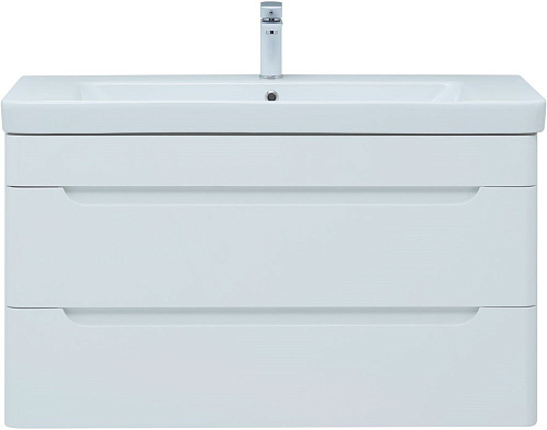 Тумба под раковину Aquanet София 105 белый глянец (2 ящика) 00274116 Тумба под раковину Aquanet София 105 белый глянец (2 ящика) 00274116