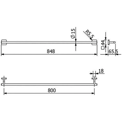 Полотенцедержатель Kludi VELA S 2596139 черный матовый Полотенцедержатель Kludi VELA S 2596139 черный матовый