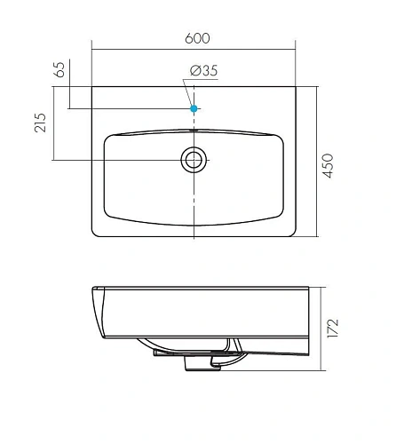 Раковина Santek Нео 60 1WH302186 1.WH30.2.186 Раковина Santek Нео 60 1WH302186 1.WH30.2.186