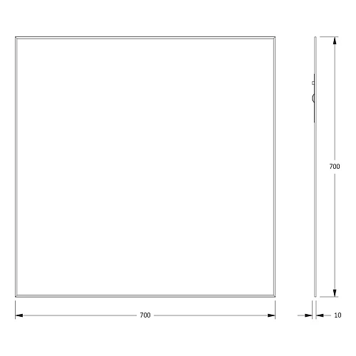 Зеркало Evoform Standard BY 0215 70х70 см с фацетом Зеркало Evoform Standard BY 0215 70х70 см с фацетом
